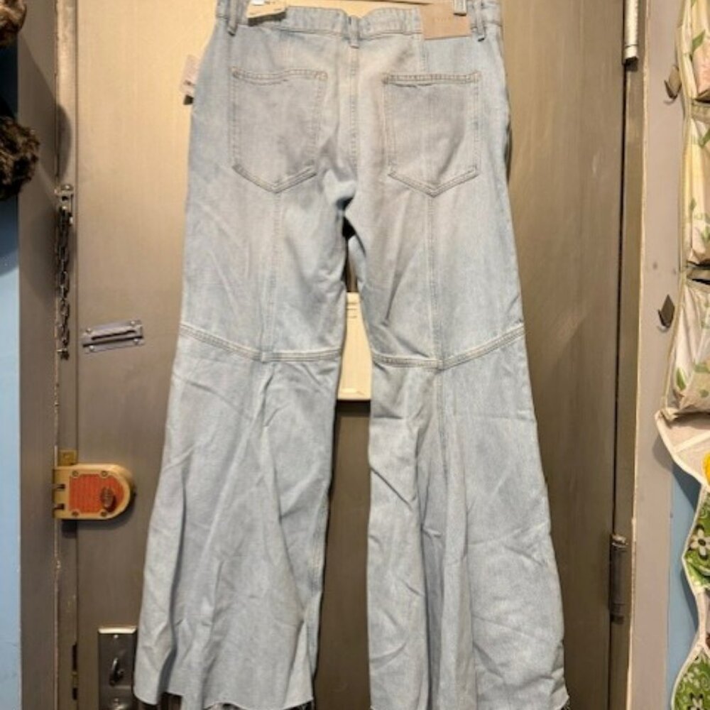 Boho We The Free Live Wire Flare / Bell Bottom Jeans - 31S - Picture 11 of 16